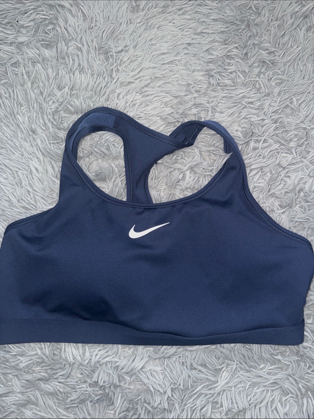 Dark blue Nike sports bra